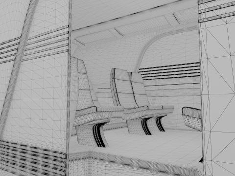 Tesla Robovan Robotaxi Realistic Ready-for-Use With Interior HP 3D Model