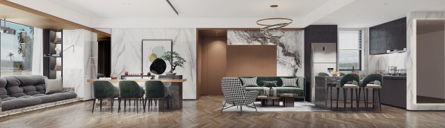 modern living roomv-ray Model 3D .c4d .max .obj .3ds .fbx .stl .blend 