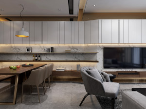 modern living roomv-ray 3D Model