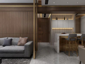 modern living roomv-ray 3D Model