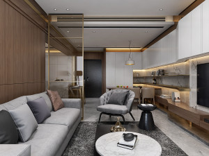 modern living roomv-ray Modelo 3D
