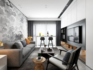 modern living roomv-ray 3D Модель