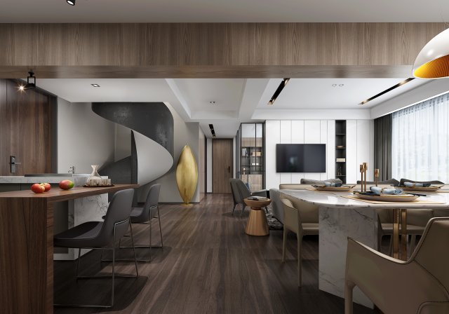 modern living roomv-ray Modelo 3D .c4d .max .obj .3ds .fbx .stl .blend 