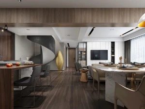 sala de estar modernav-ray Modelo 3D