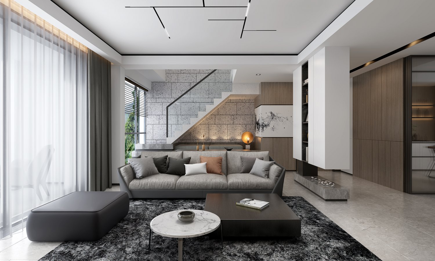 modern living roomv-ray 3D Model in Living Room 3DExport