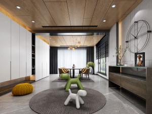 modern living roomv-ray Modèle 3D