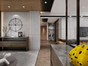 modern living roomv-ray 3D Model
