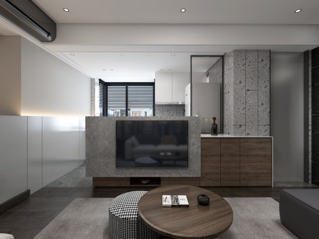 modern living roomv-ray 3D Model .c4d .max .obj .3ds .fbx .stl .blend