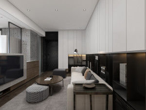 modern living roomv-ray 3D Model