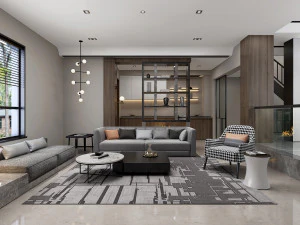 modern living roomv-ray 3D Model