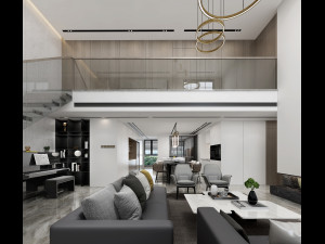 modern living roomv-ray 3D Model