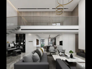modern living roomv-ray 3D Model