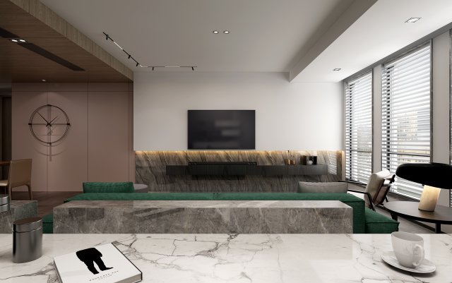 modern living roomv-ray 3D Model .c4d .max .obj .3ds .fbx .stl .blend