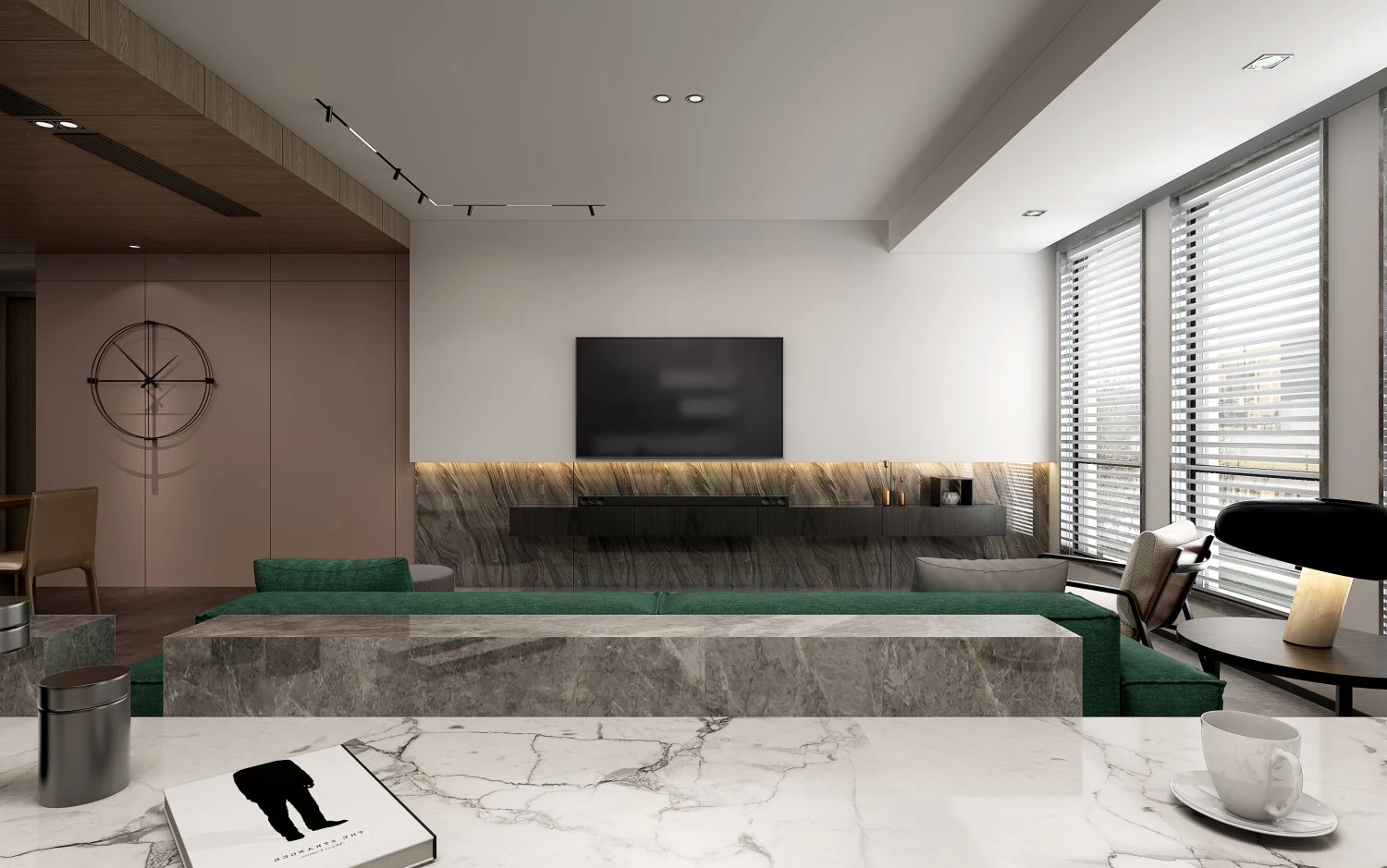 modern living roomv-ray 3D Model .c4d .max .obj .3ds .fbx .stl .blend