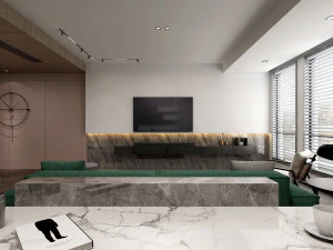 modern oturma odasıv-ray 3D Model