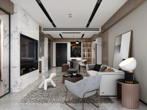 modern living roomv-ray 3D Model