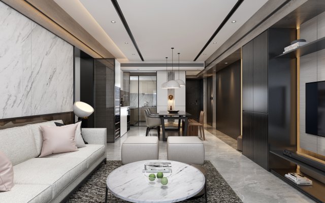 modern living roomv-ray 3D 모델 .c4d .max .obj .3ds .fbx .stl .blend 