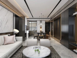modern oturma odasıv-ray 3D Model
