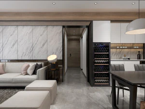 modern living roomv-ray 3D Model