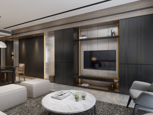 modern living roomv-ray 3D 모델