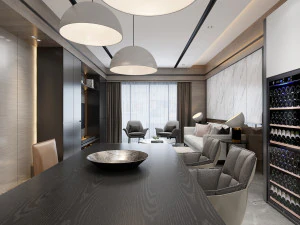 modern living roomv-ray 3D Model