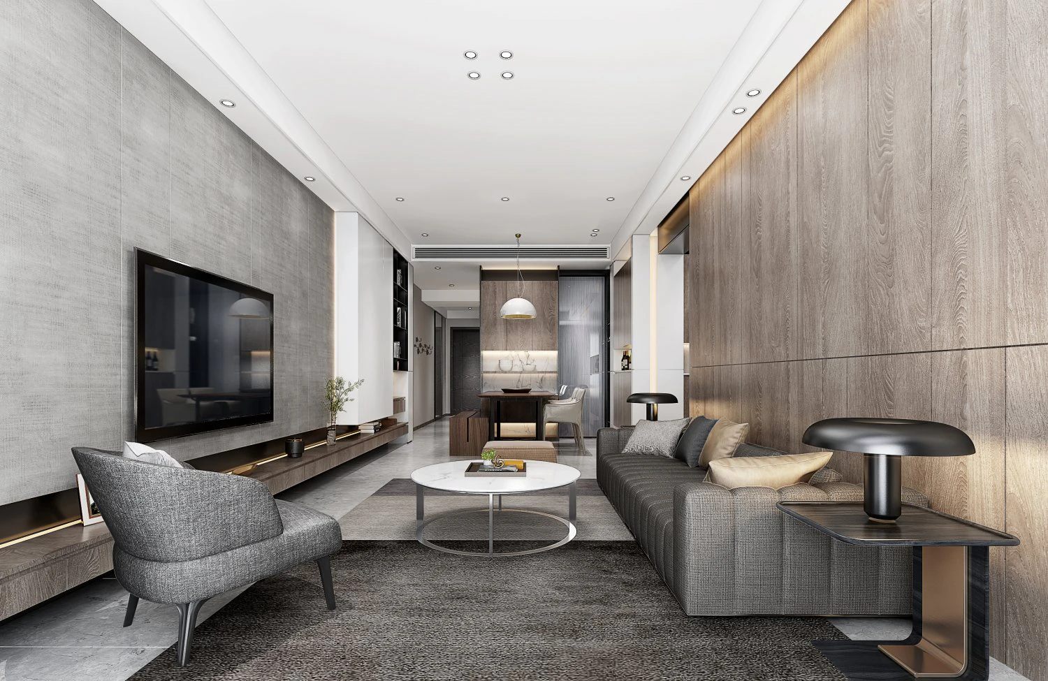 modern living roomv-ray 3D Model .c4d .max .obj .3ds .fbx .stl .blend 