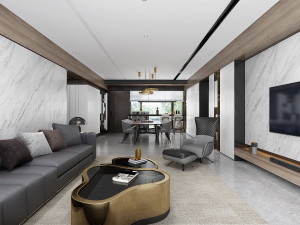 modern living roomv-ray Modèle 3D