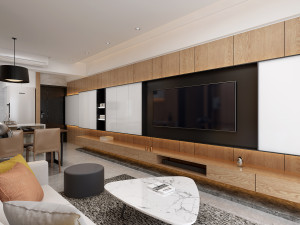 modern living roomv-ray 3D Model