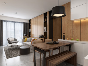 modern living roomv-ray 3D Model