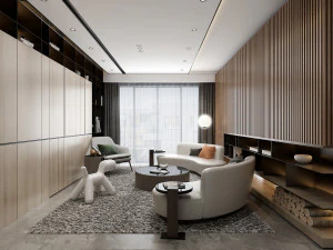 modern living roomv-ray 3D Model