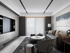 modern living roomv-ray 3D Model