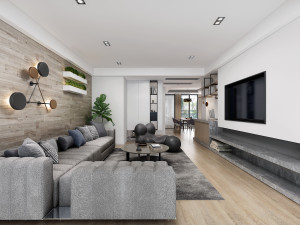 modern living room 3D Model