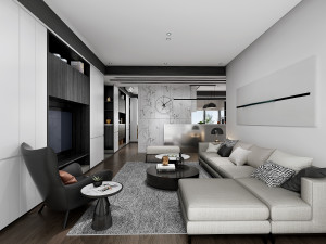 modern living room Modelo 3D