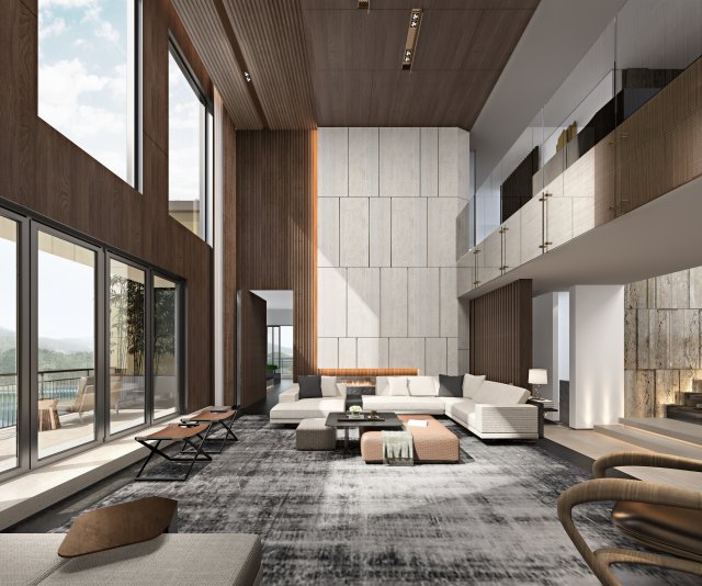 modern living room Modello 3D .c4d .max .obj .3ds .fbx .stl .blend 