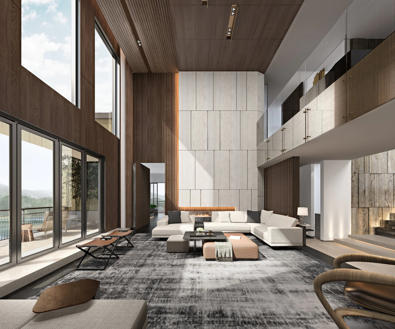 modern living room 3D Model .c4d .max .obj .3ds .fbx .stl .blend 