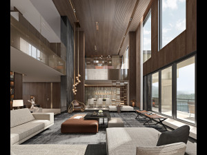 modern living room Modello 3D