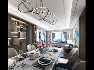 modern living room Modello 3D