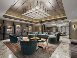 आधुनिक बैठक कक्ष 3D मॉडल