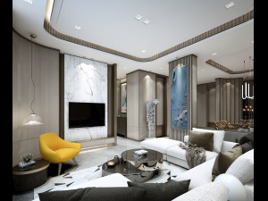 modern living room Modèle 3D