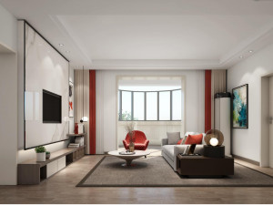 modern living room 3D Modell