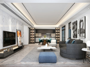 modern living room Modelo 3D