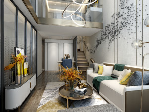 modern living room Modelo 3D