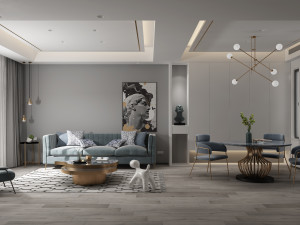 modern living room Modelo 3D