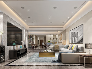 modern living room Modelo 3D