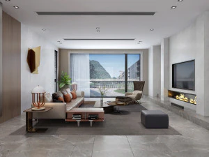 sala de estar moderna Modelo 3D