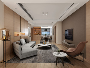 modern living room 3D Model