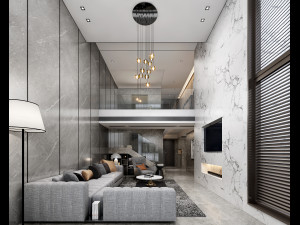 modern living room 3Dモデル