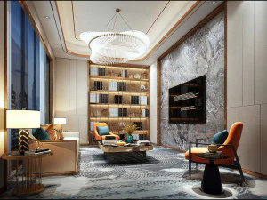 sala de estar moderna Modelo 3D