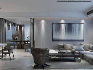 modern living room 3D Model