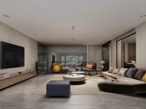 आधुनिक बैठक कक्ष 3D मॉडल